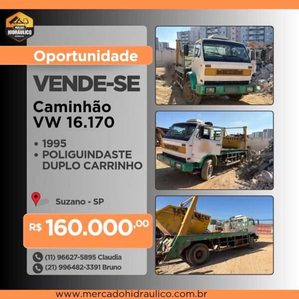 VW 16.170 Poliguindaste Duplo Carrinho /1995