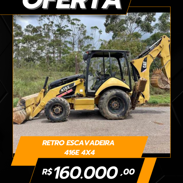 Retro escavadeira 416E 4X4
