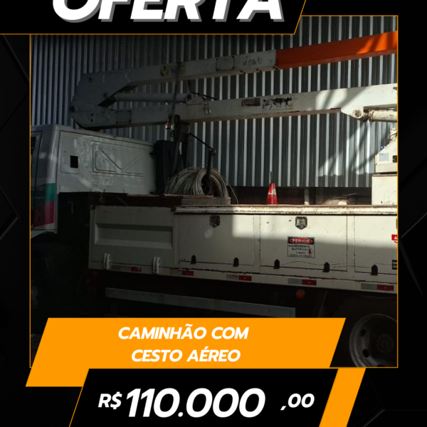 Caminhão com Cesto aéreo