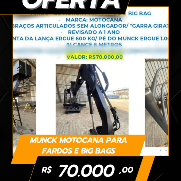 Munck Motocana para Fardos e Big Bags