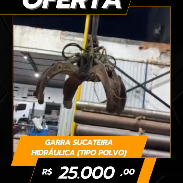 Garra Sucateira Hidráulica (Tipo Polvo)