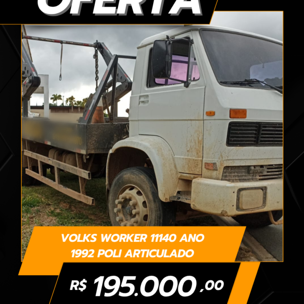 Volks worker 11140 Ano 1992 Poli  articulado