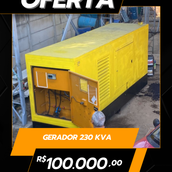 GERADOR 230 KVA