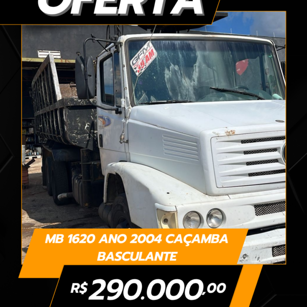MB 1620 Ano 2004 Caçamba Basculante