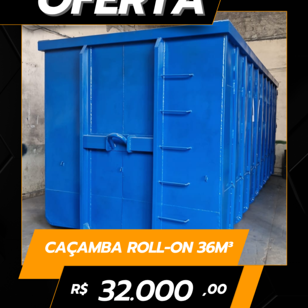 Caçamba Roll-on 36m³