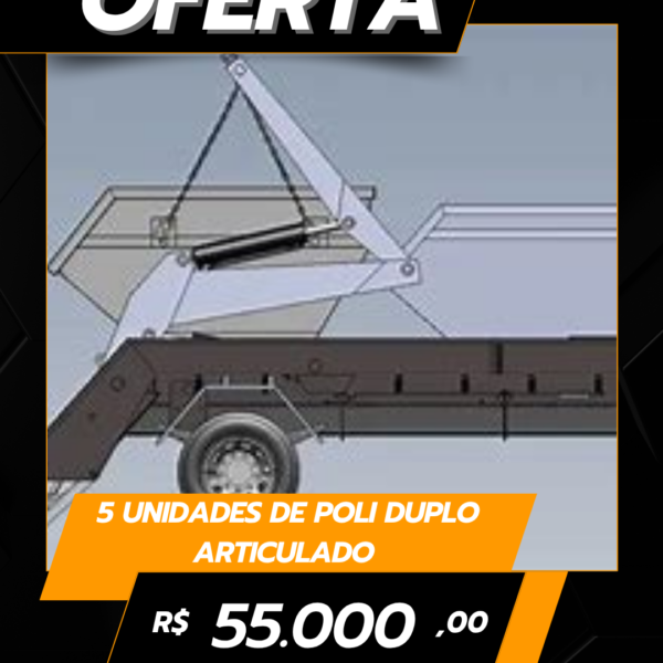 5 unidades de Poli duplo Articulado